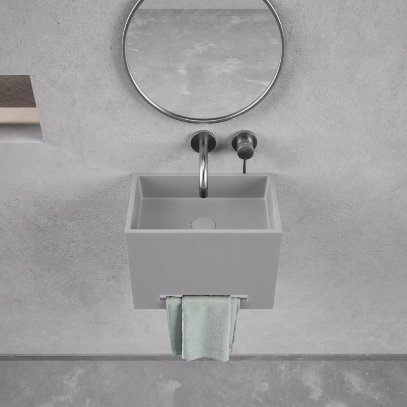 Ideavit IDEA WALL B1 betonnen wastafel voor wandmontage