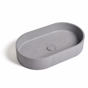 Ideavit IDEA.FORM B1 betonnen vrijstaande wastafel ovaal