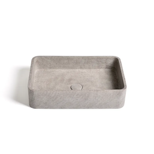 Ideavit IDEA.GAIA D1 betonnen vrijstaande wastafel rechthoekig