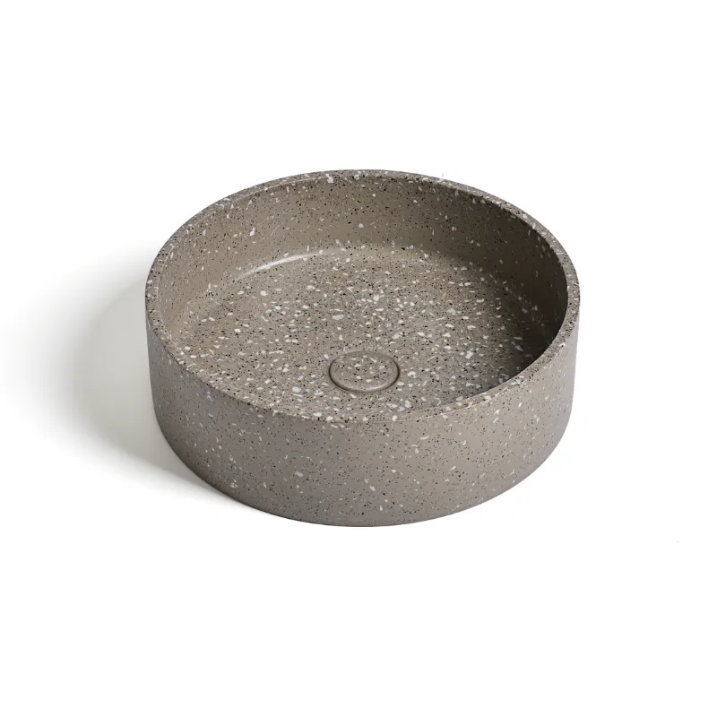 Ideavit IDEA.ORA E10 terrazzo vrijstaande wastafel rond