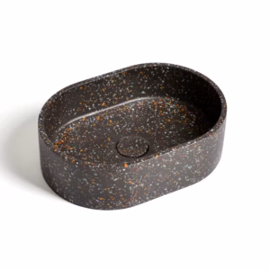 Ideavit IDEA.ROCK E2 terrazzo vrijstaande wastafel ovaal