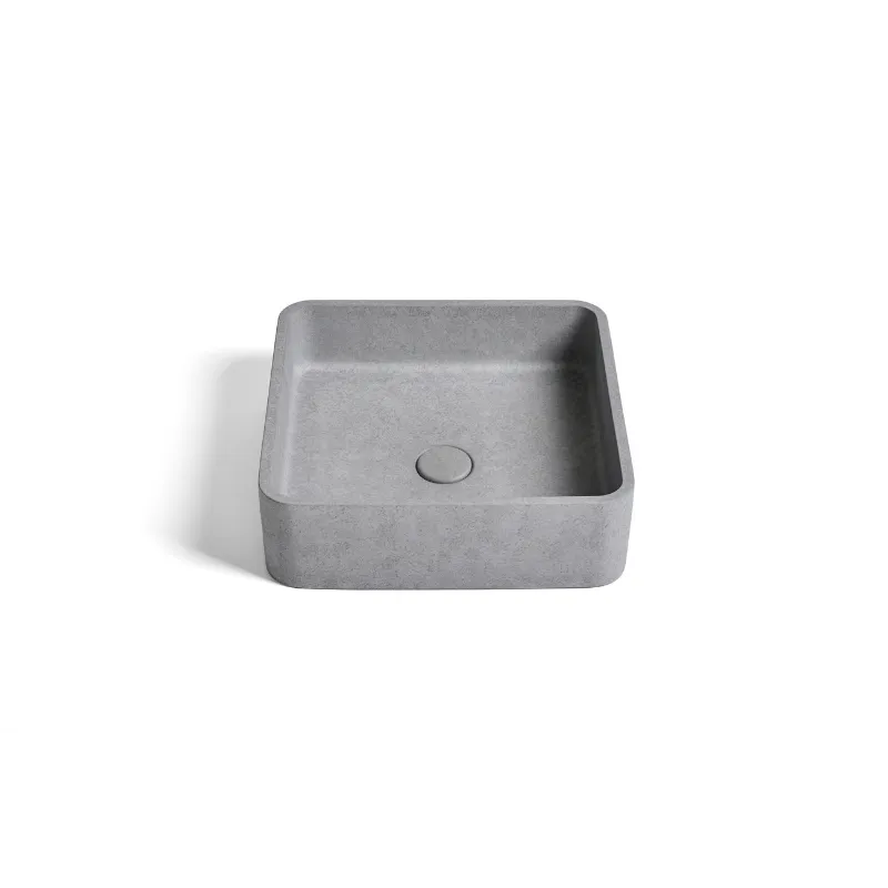 Ideavit IDEA.ZOE B1 betonnen vrijstaande wastafel vierkant