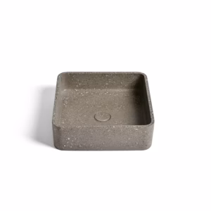 Ideavit IDEA.ZOE E10 terrazzo vrijstaande wastafel vierkant