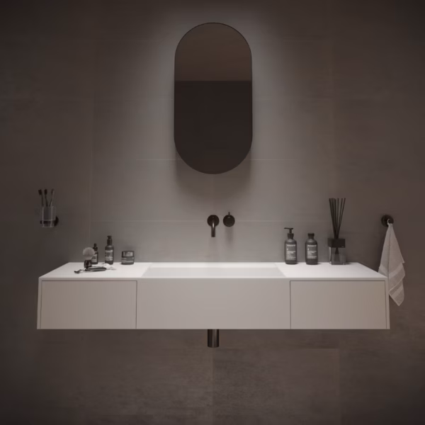 Ideavit Solidbliss140DR wandwastafel