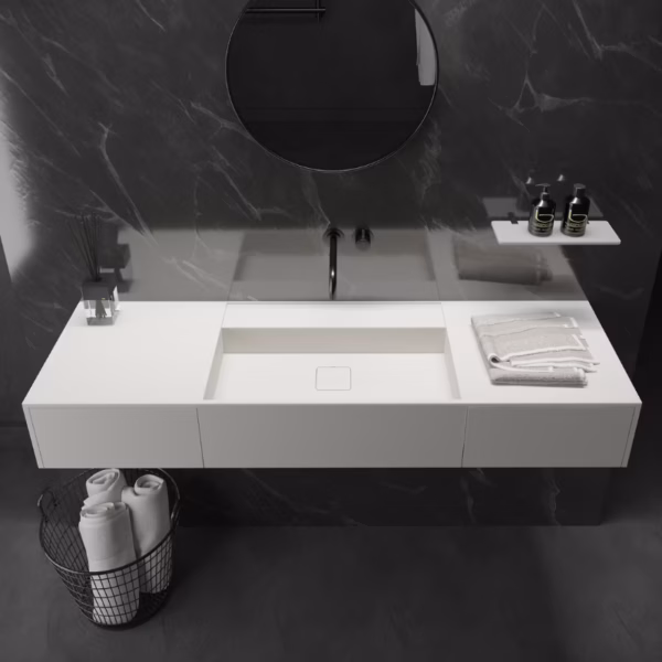 Ideavit Solidbliss140DR wandwastafel