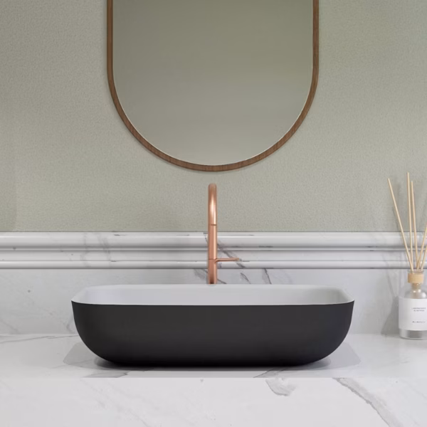 Ideavit Solidpool 55 BL WH vrijstaande wastafel