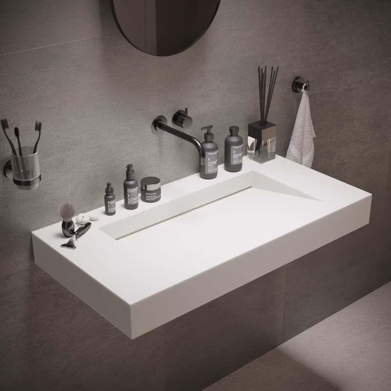Ideavit Solidsquare 90 wandwastafel