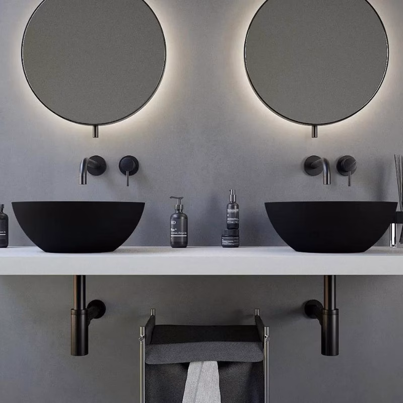 Ideavit Solidthin 39 BL WH vrijstaande wastafel Ideavit Solidthin 39 BL WH vrijstaande wastafel