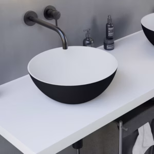 Ideavit Solidthin 39 BL WH vrijstaande wastafel