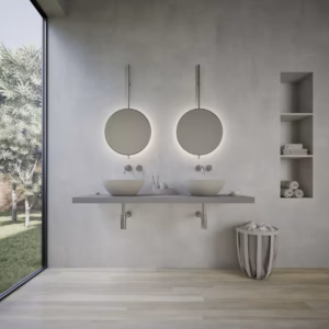 Ideavit Solidthin 39 PE WH vrijstaande wastafel