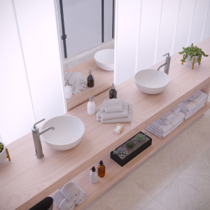 Ideavit Solidthin XS vrijstaande wastafel