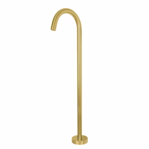 RVS badwastafel vloer vul buis hoogte 90 cm PVD GOUD