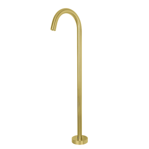 RVS badwastafel vloer vul buis hoogte 90 cm PVD GOUD