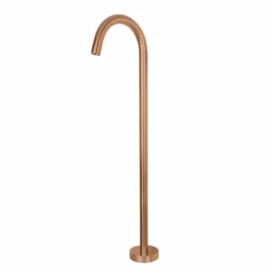 RVS badwastafel vloer vul buis hoogte 90 cm PVD KOPER