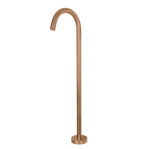 RVS badwastafel vloer vul buis hoogte 90 cm PVD KOPER