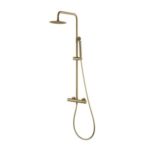 RVS doucheset opbouw ø 25 cm PVD Gold