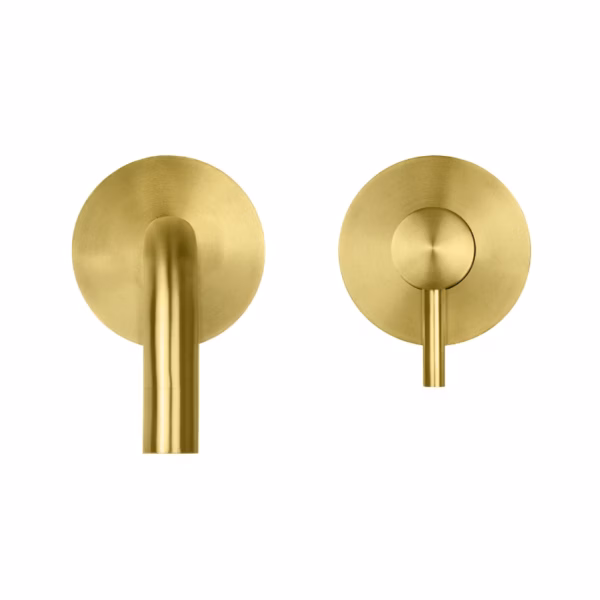 RVS fontein kranen inbouw PVD GOUD