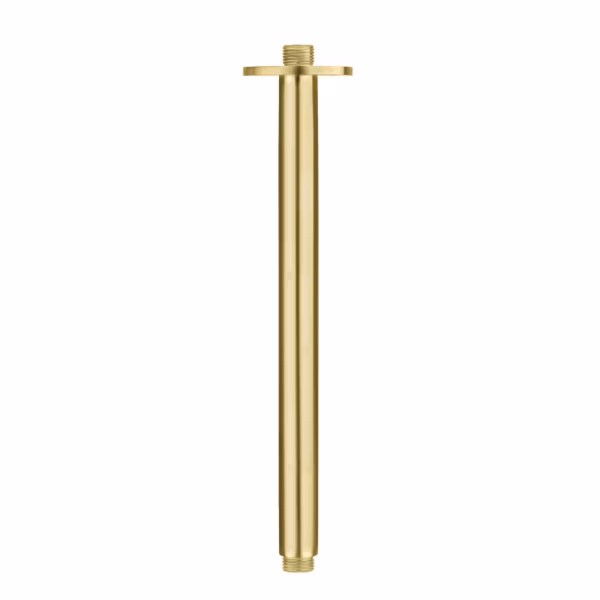 RVS regendouche plafon aansluiting 400 mm PVD GOUD