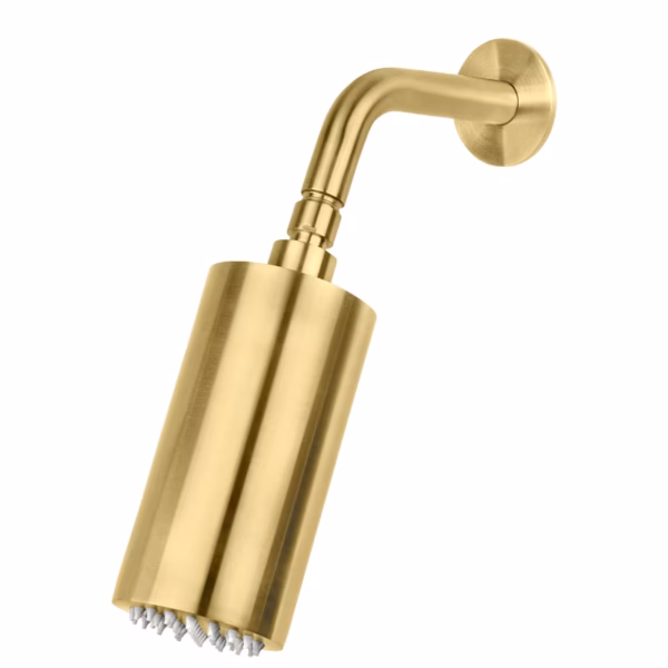 RVS wand buis douche ø 9 cm x 16 cm PVD GOUD