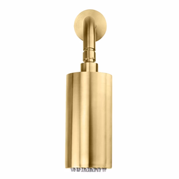 RVS wand buis douche ø 9 cm x 16 cm PVD GOUD