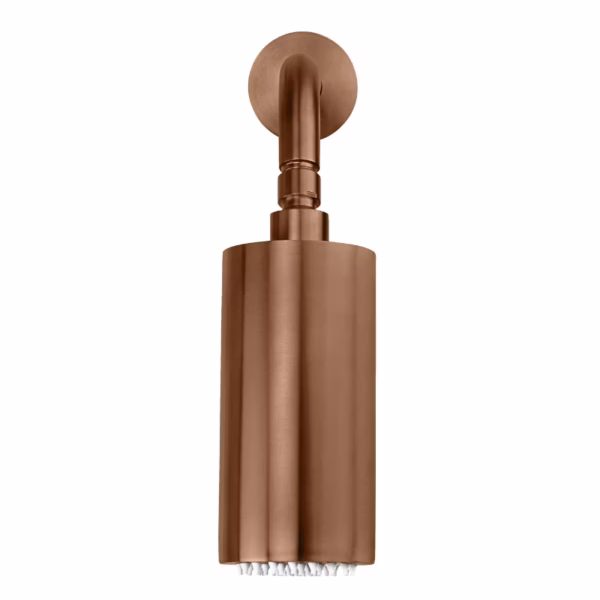 RVS wand buis douche ø 9 cm x 16 cm PVD KOPER