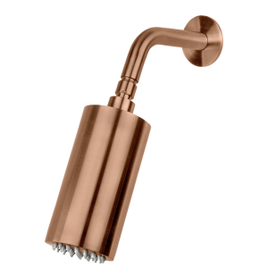 RVS wand buis douche ø 9 cm x 16 cm PVD KOPER
