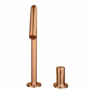 RVS wastafel inbouwkraan mengkraan compleet PVD raw copper