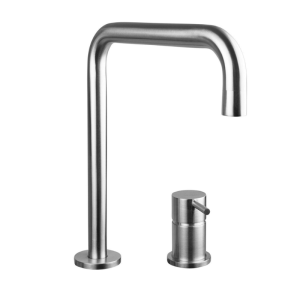 RVS wastafel inbouwkraan mengkraan compleet RVS 316