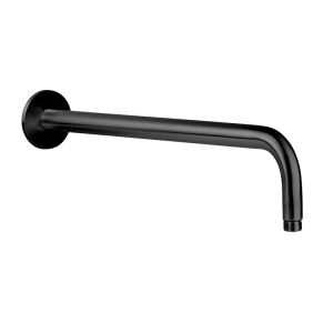 RVS Regendouche wandaansluiting 50 cm PVD Zwart