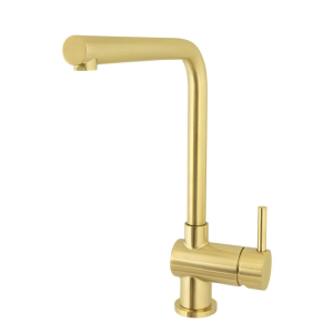 rvs keukenkraan hoek uitloop gold