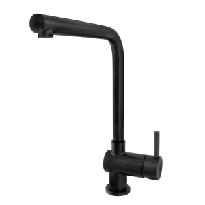 rvs keukenkraan hoek uitloop gunmetal black