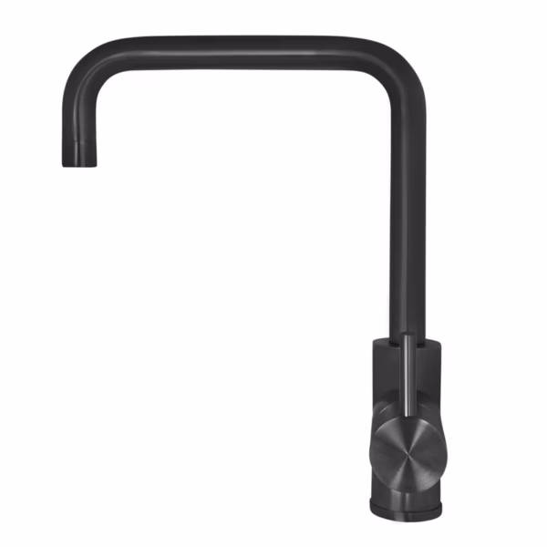 rvs keukenkraan rechthoek gunmetal black