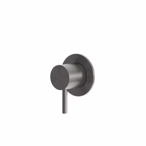 rvs 316L 2 weg omstelkraan inbouw PVD gunmetal black