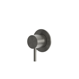 rvs 316L 2 weg omstelkraan inbouw PVD gunmetal black