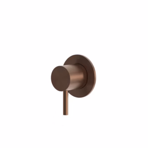 rvs 316L 2 weg omstelkraan inbouw PVD rawcopper