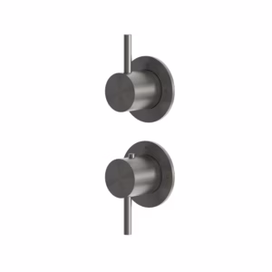rvs 316L bad douche thermostaatkraan set PVD gunmetal black