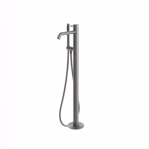 rvs 316L badkraan vrijstaand PVD gunmetal black