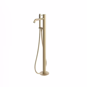 rvs 316L badkraan vrijstaand PVD light gold