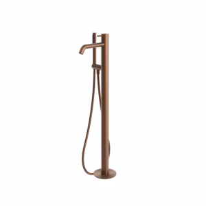 rvs 316L badkraan vrijstaand PVD raw copper