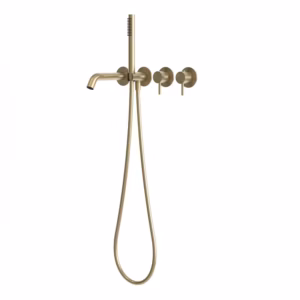 rvs 316L badthermostaatkraan inbouw PVD light gold