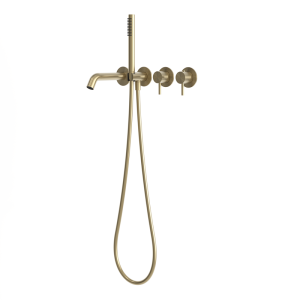 rvs 316L badthermostaatkraan inbouw PVD light gold