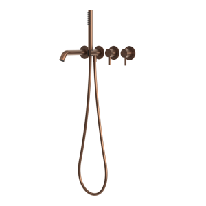 rvs 316L badthermostaatkraan inbouw PVD rawcopper