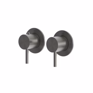rvs 316L douche bad thermostaatkraan set PVD gunmetal black