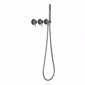 rvs 316L inbouw bad thermostaat kraan PVD gunmetal black