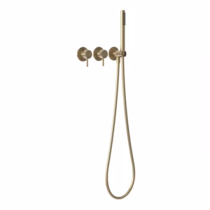 rvs 316L inbouw bad thermostaat kraan PVD light gold