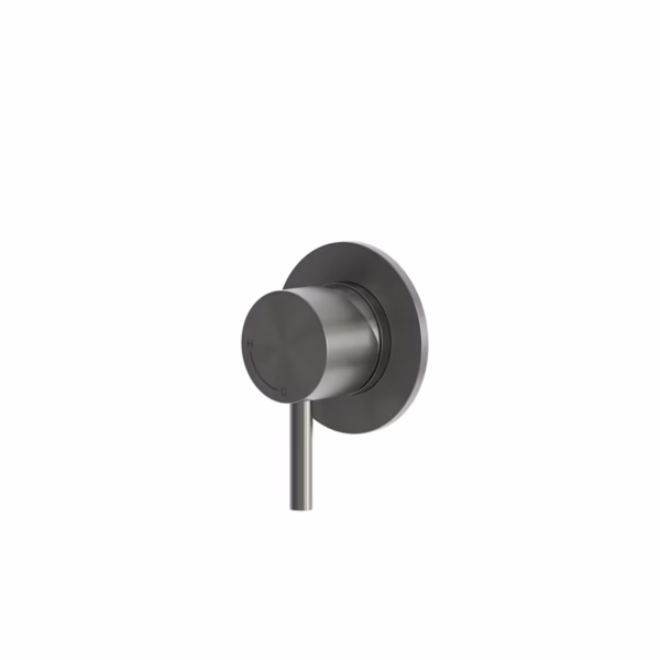 rvs 316L inbouw mengkraan PVD gunmetal black