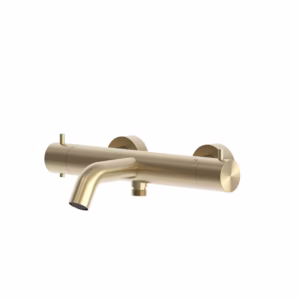 rvs 316L opbouw badthermostaatkraan PVD light gold