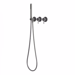 rvs 316l thermostaat doucheset inbouw PVD gunmetal black