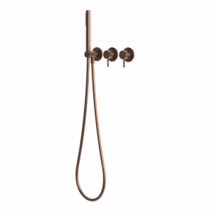 rvs 316l thermostaat doucheset inbouw PVD raw copper