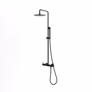 rvs 316l thermostaat doucheset opbouw 25 cm PVD zwart